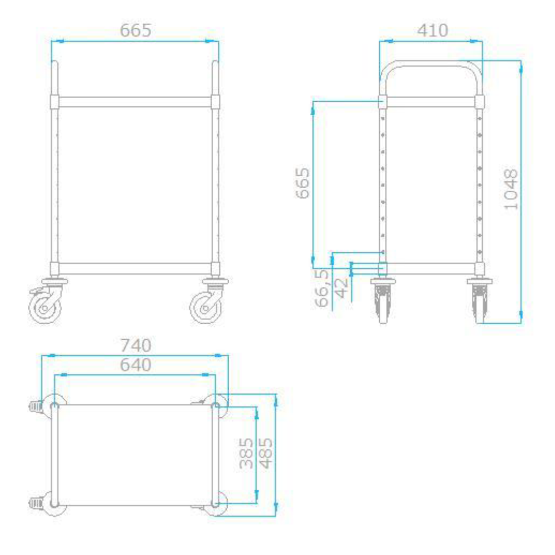 VarioCart 2 Borde 600x400 mm VC 6x4/2