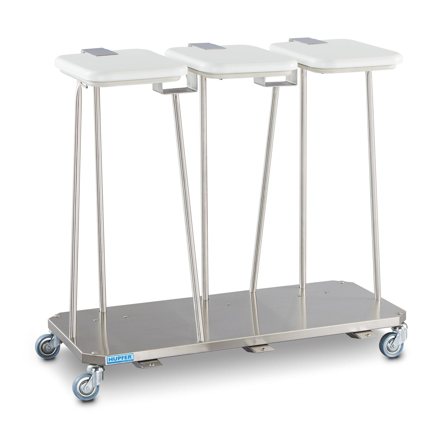 Wäsche- und Abfallsammler, 3-fach mit Deckel SWAF-3