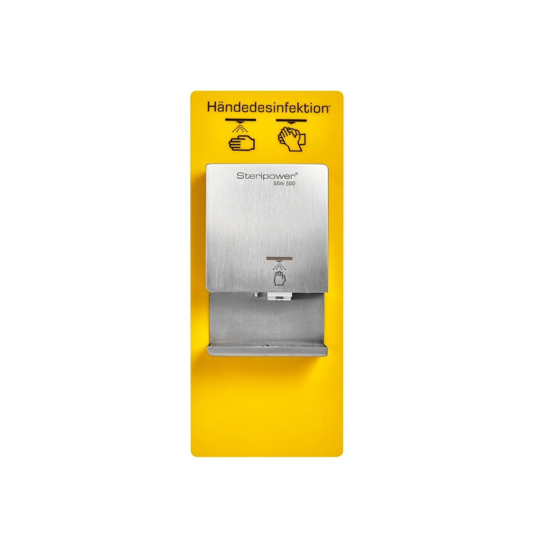 Steripower Mini500 mit Wandplatte aus Perspex + Auffangschale