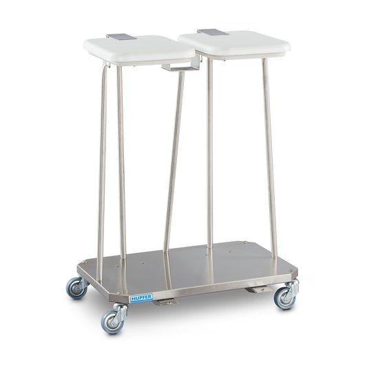 Wäsche- und Abfallsammler, 2-fach mit Deckel SWAF-2